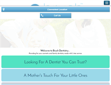 Tablet Screenshot of brushdentistry.com